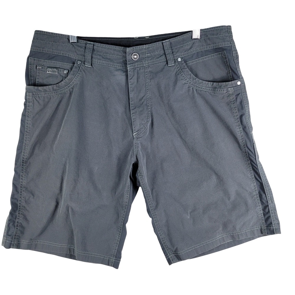 Kuhl Hiking Shorts‎ Men's 38 Charcoal Grey Utility Cargo Trail Outdoor